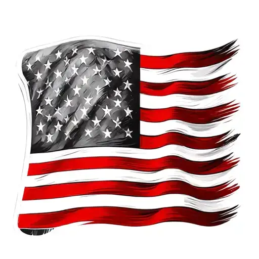 Italian And American Flag