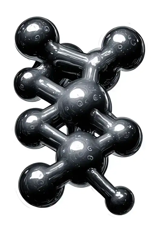 The Chemical Structural Formula Of Serotonin Molecule