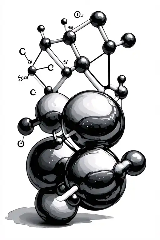 The Chemical Bond Line Formula Of Serotonin Molecule Symbolizing