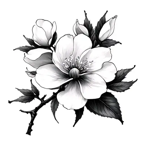 Cherry Blossom Around The Arm