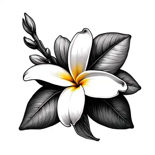 Plumeria Flower With Tu