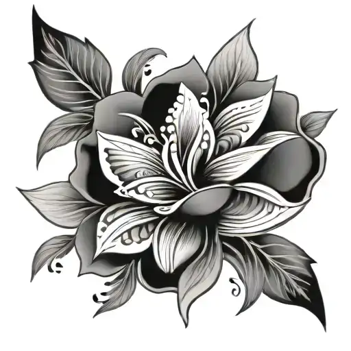 Flowers And Tribal