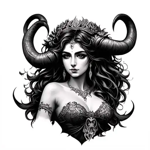 Curvy Horned Goddess