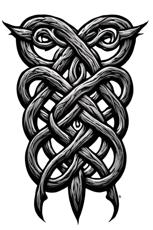 Irish Father's Knot Tree Of Life