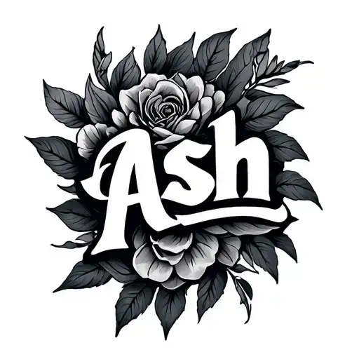 Ash Name Written