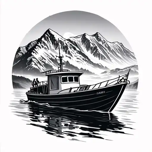 Mountain Boat Skiar