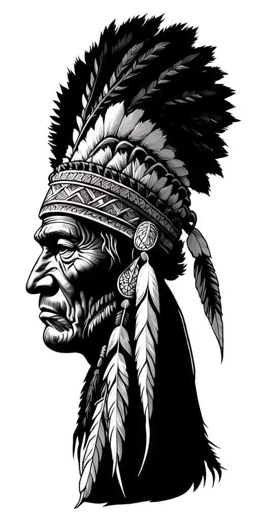 Native American Medicine Man Inspired Tattoo Design