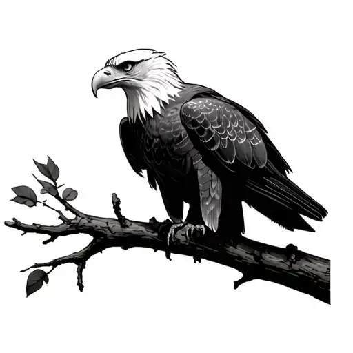 Eagle On Branch