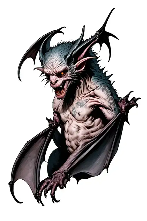 Vampire Bat With Demon