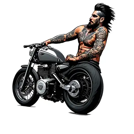 Leon With A Motorcycle