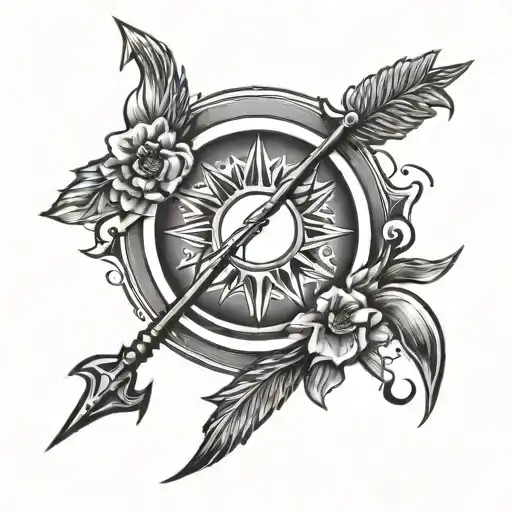 Sagitarius Sun And Arrow