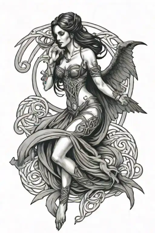 Morrigan Celtic Goddess Of Death Knot