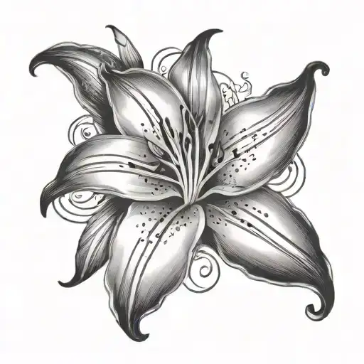 Lily With Musical Notes On It