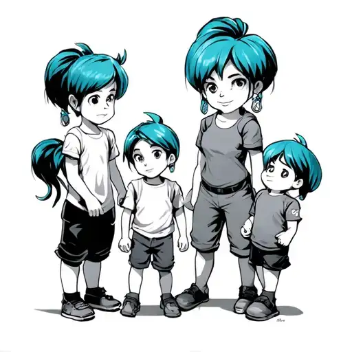 Bulma And Their Children