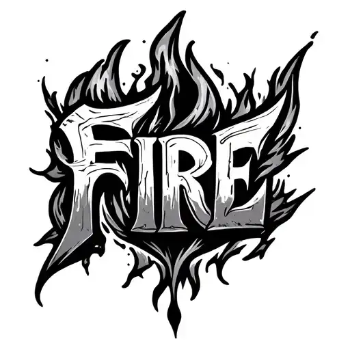 Text 'Fire'