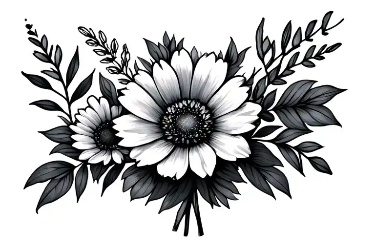 March September October Birth Flower Bouquet