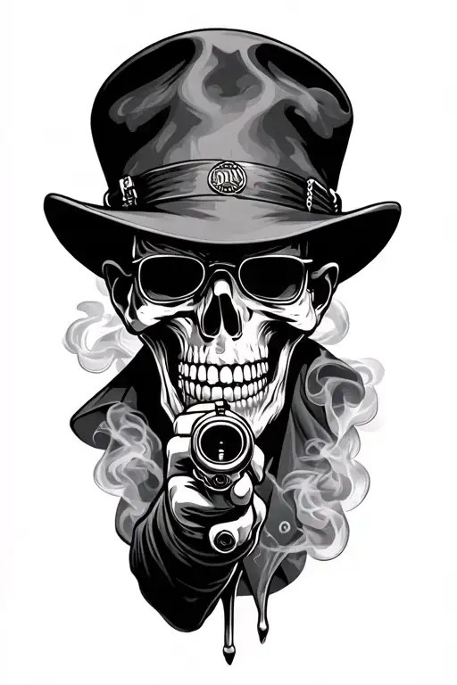 Gangster Smoke And Gun