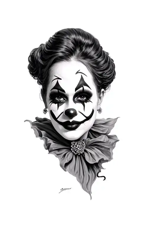 Chicana Clown Makeup