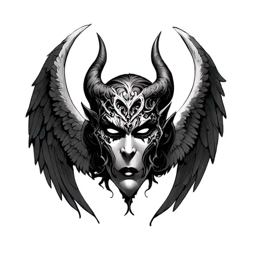 Angels And Demon Mask