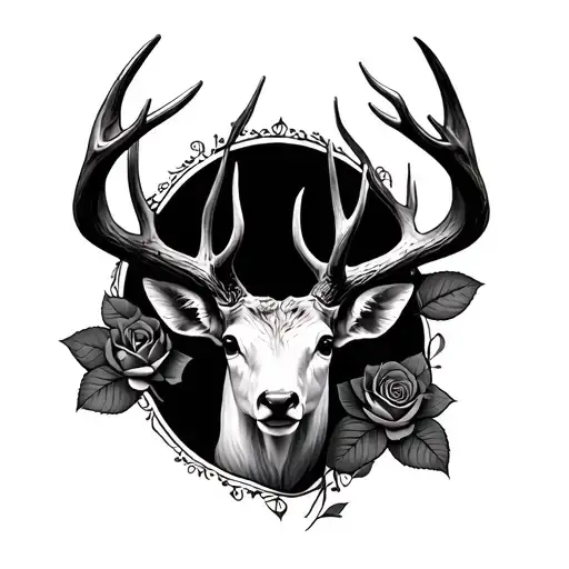 Rose Deer Antlers