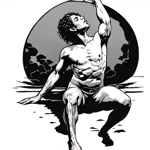 Human Rising From Kneel