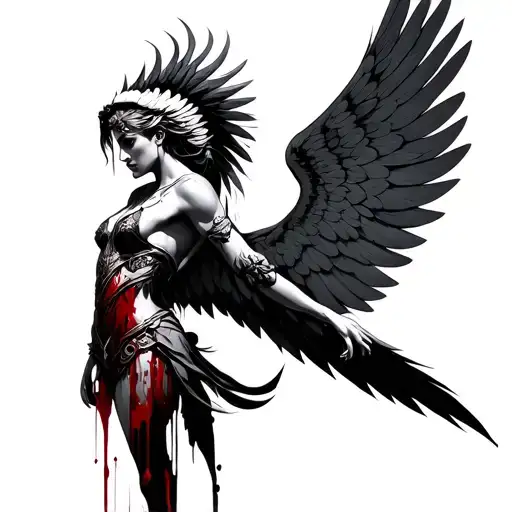 Valkyrie Winged Standing For Profile Injury Blood