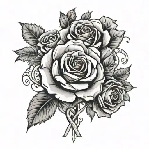 Mcmlxxviii Roman Numerals With Roses Intertwined