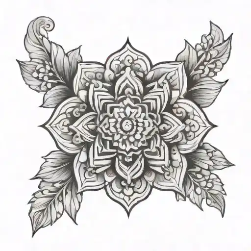 Mandala With Flowers