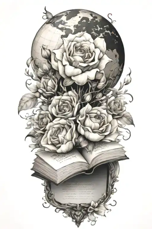 Book Globe Flower