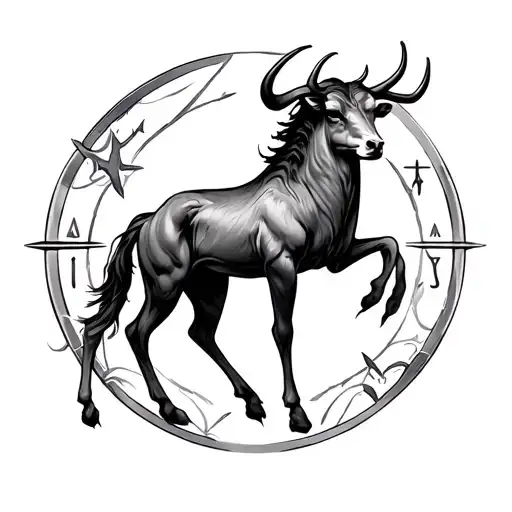 Virgo Taurus Zodiac Symbol