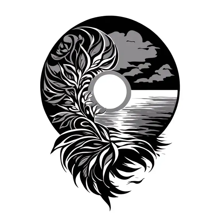 Filipino Tribal Sunrise Integrated