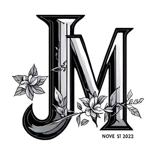 Jm Initials With Nov 1St 2022 Forever