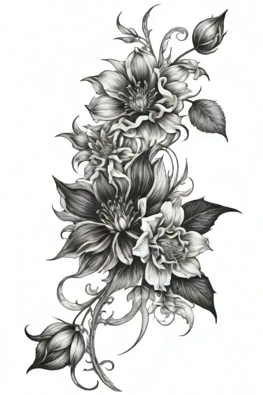 Wild Flowers Intertwined