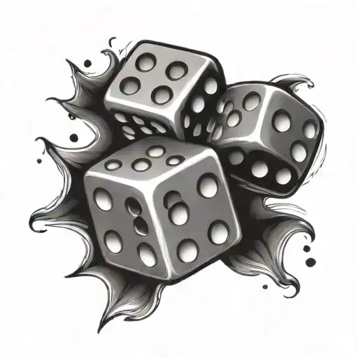 Dice Symbolizing The Gamble