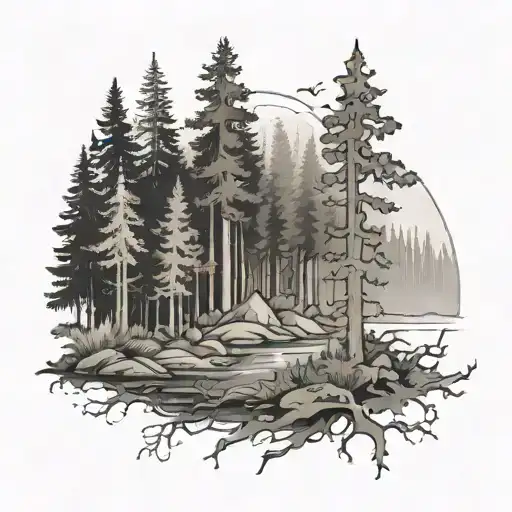 Forest Theme With The Name Incorporated