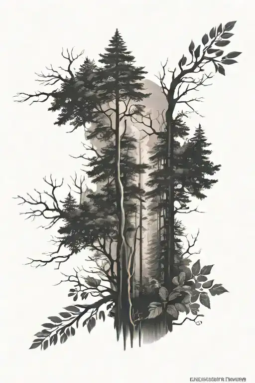 Forest Theme Forearm Sleeve