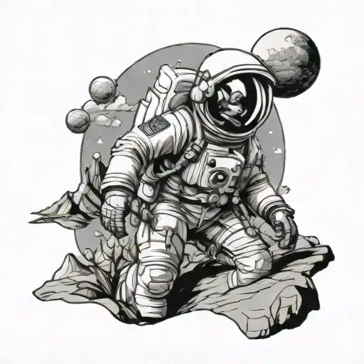 Astronaut Travel Nature Mountain