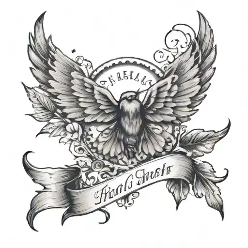 Name And Date Of Birth Tattoo Design