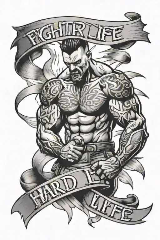Fighter Hard Life Self Made Success Goals
