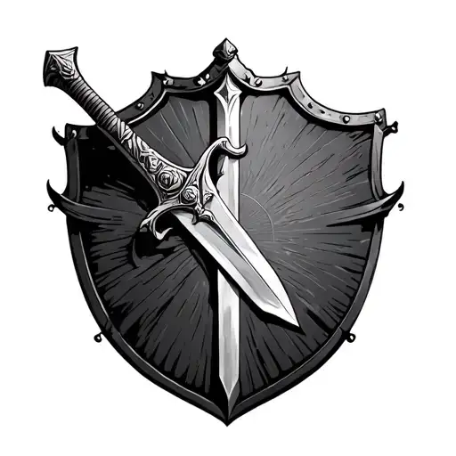 Flamigea Sword With King Solomon Shield