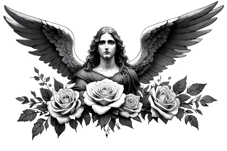 Archangel And Roses Growing