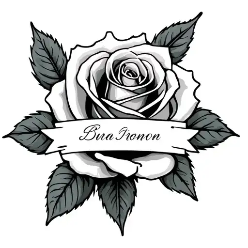 Roses With A Name In The Center