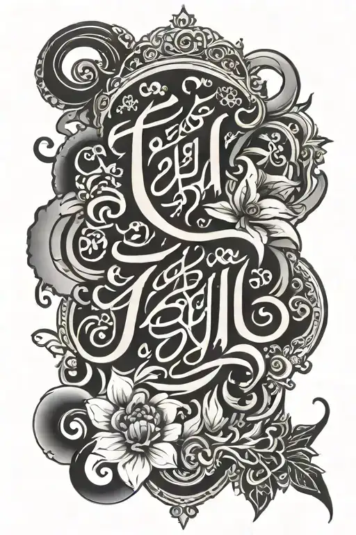 Forough And Sajjad Calligraphy Style