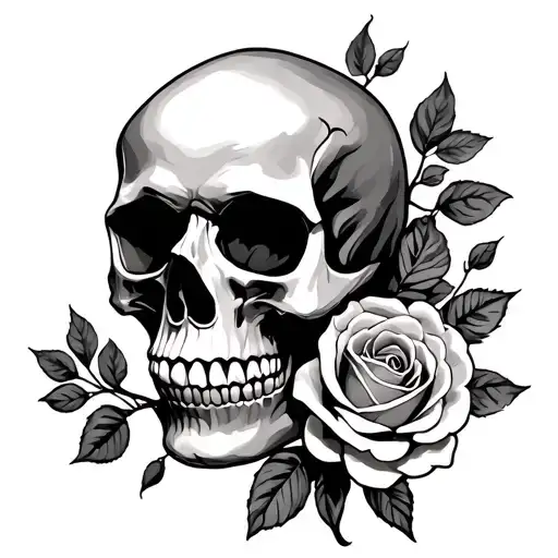 Skull A Roses