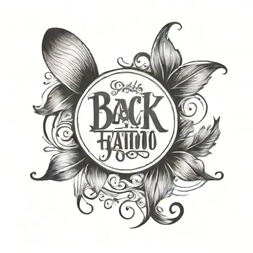 Simple Black Script With Quote Written