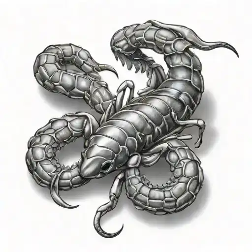 Realistic Chrom Scorpion With Griffity Twist