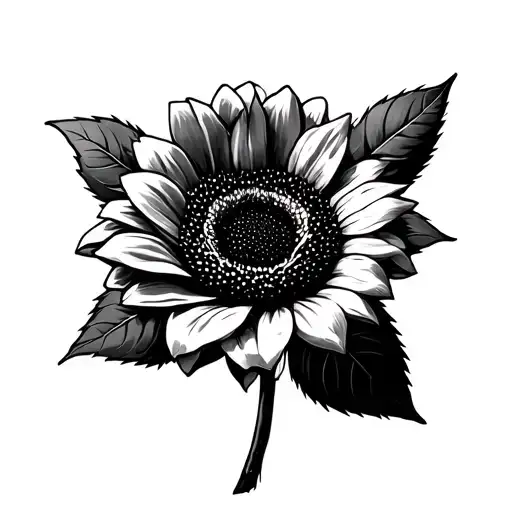 Sunflower And Rose Minimal