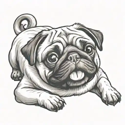 Pug Smiling