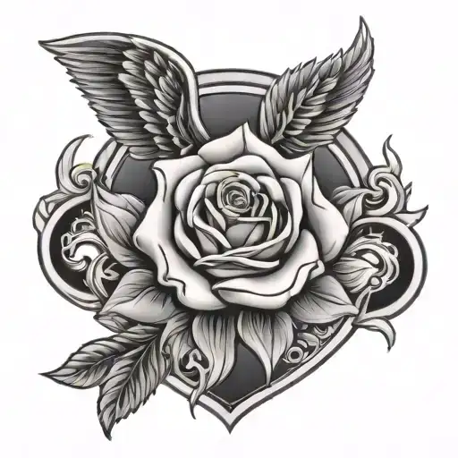 Men's Memorial Tattoo For Dad