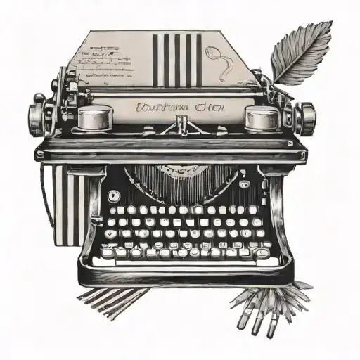 Typewriter With Piano Keys